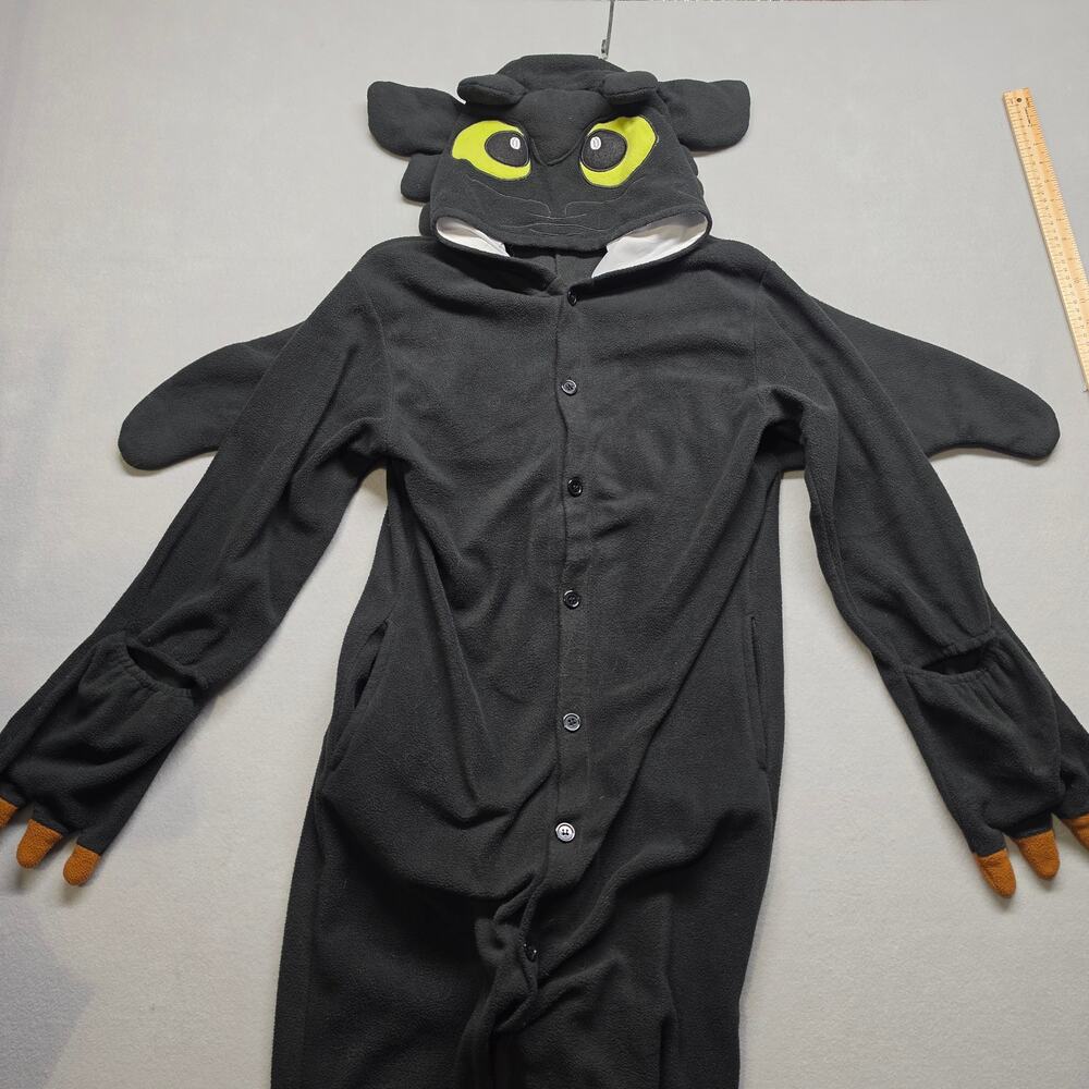 Toothless Night Fury Dragon Fleece Adult Small Cosplay Pajamas Costume